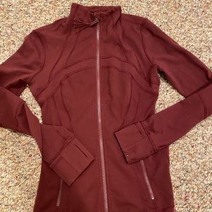 Maroon lulu lemon zip up